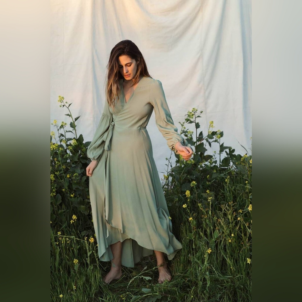 Christy Dawn bergen dress in washed linden